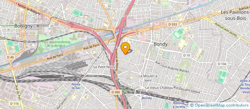 localisation de l'entreprise ARTS ET ATELIERS DU BATIMENT à BONDY