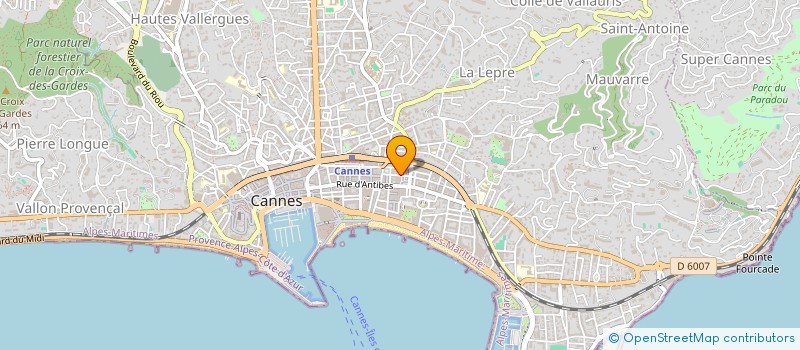 localisation de l'entreprise ARTS ET BACCHUS à CANNES