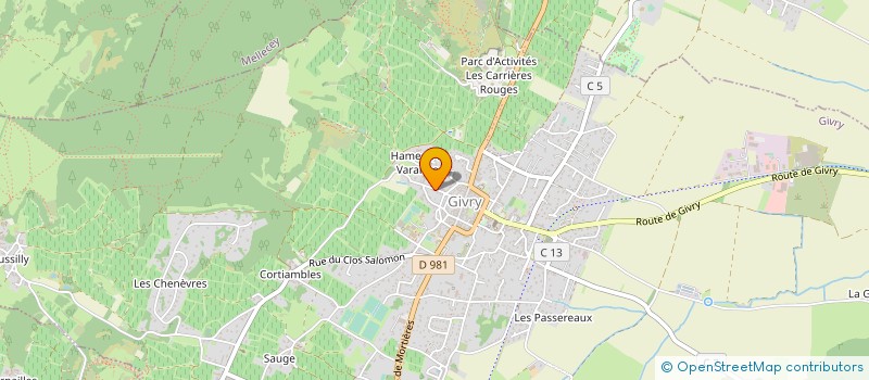 localisation de l'entreprise ARTS ET BIEN ETRE à GIVRY