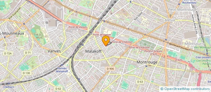 localisation de l'entreprise ARTS ET BIEN-ETRE  MALAKOFF