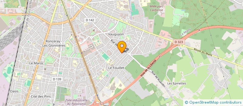 localisation de l'entreprise ARTS ET BOIS  LE MANS