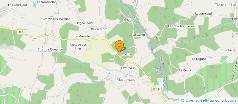 localisation de l'entreprise ARTS ET CANAILLES  MARCENAIS