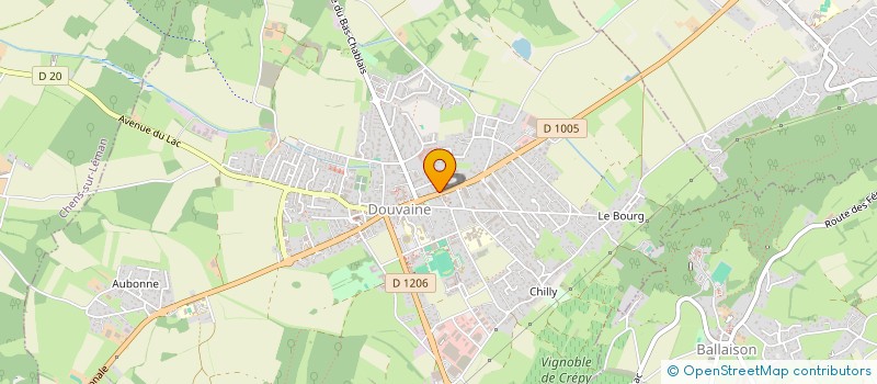 localisation de l'entreprise ARTS ET CARRELAGES  DOUVAINE