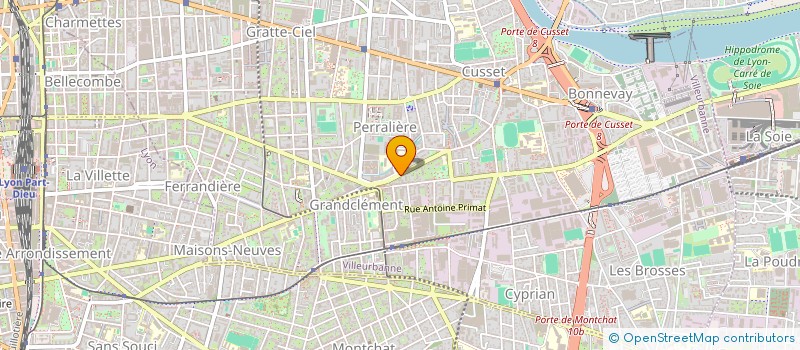 localisation de l'entreprise ARTS ET CHANSONS à VILLEURBANNE