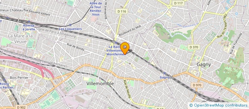 localisation de l'entreprise ARTS ET CONNAISSANCES DU RAINCY à VILLEMOMBLE