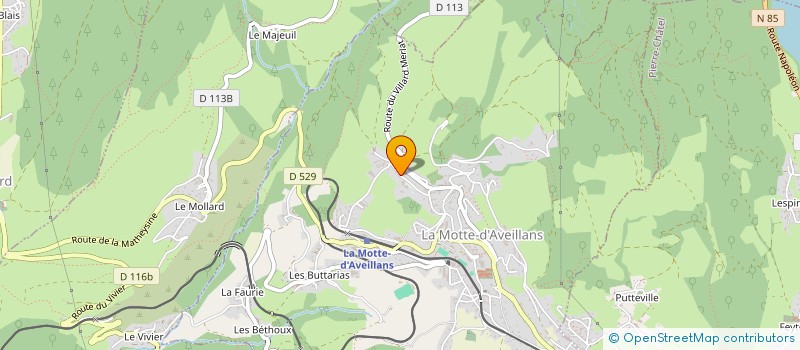 localisation de l'entreprise ARTS ET CREATIONS EN MATHEYSINE à LA MOTTE-D'AVEILLANS