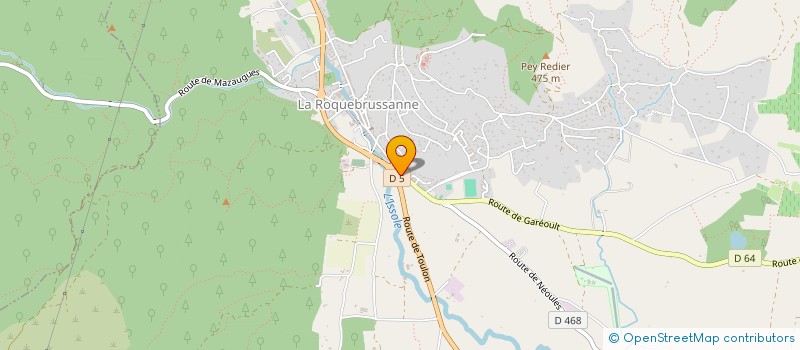 localisation de l'entreprise ARTS ET CULTURES  LA ROQUEBRUSSANNE