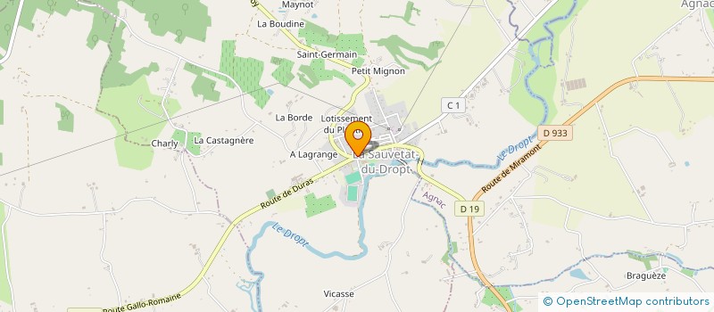 localisation de l'entreprise ARTS ET CULTURES EN LIBERTE  LA SAUVETAT-DU-DROPT