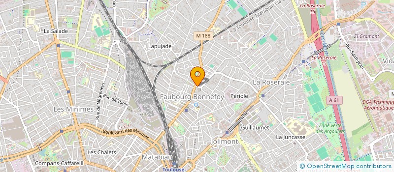 localisation de l'entreprise ARTS ET CULTURES - LIENS SANS FRONTIERES - SUDARTE à TOULOUSE