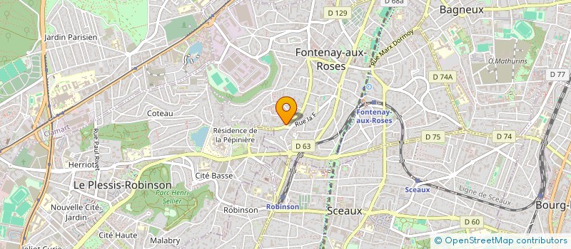 localisation de l'entreprise ARTS ET DANSE à FONTENAY-AUX-ROSES