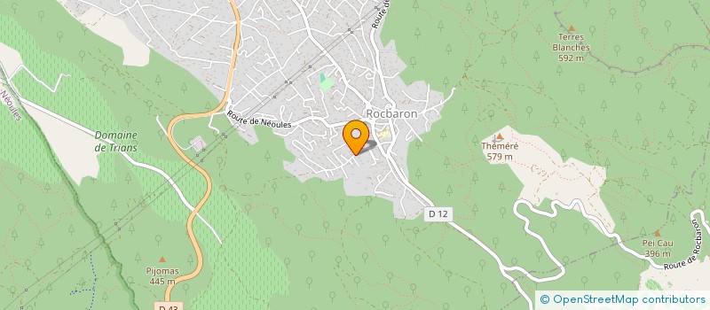 localisation de l'entreprise ARTS ET DECO  ROCBARON