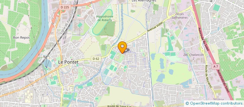 localisation de l'entreprise ARTS ET FORME GYMNASE CLUB  LE PONTET