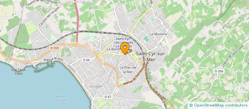 localisation de l'entreprise ARTS ET JEUX CULTURELS SAINT CYRIENS à SAINT-CYR-SUR-MER