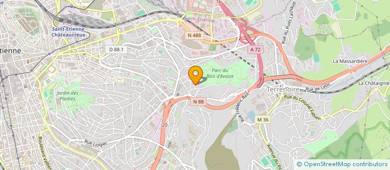 localisation de l'entreprise ARTS ET JOIE  SAINT-ETIENNE