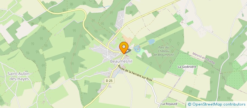 localisation de l'entreprise ARTS ET LETTRES A BEAUMESNIL à MESNIL-EN-OUCHE