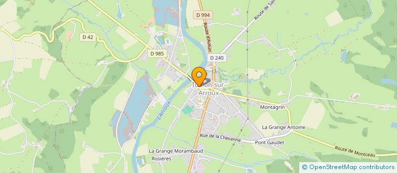 localisation de l'entreprise ARTS ET LOISIRS  TOULON-SUR-ARROUX