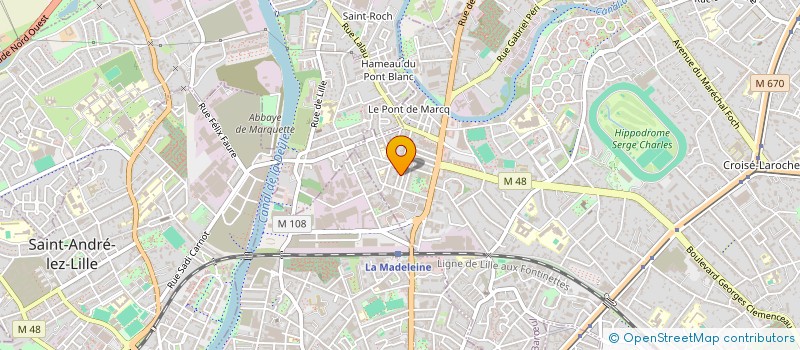 localisation de l'entreprise ARTS ET LOISIRS à MARCQ-EN-BARŒUL