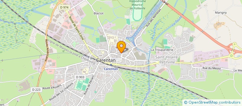 localisation de l'entreprise ARTS ET LOISIRS ASSOCIATION CULTURELLE POUR LES LOISIRS ARTISTIQUES, GRAPHIQUES ET PICTURAUX  CARENTAN-LES-MARAIS