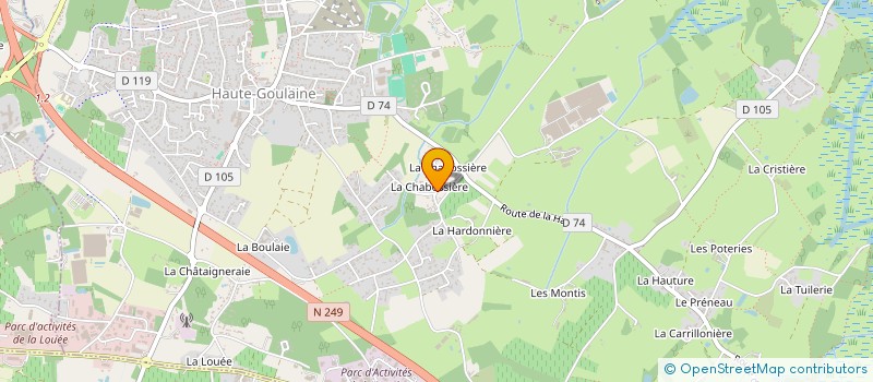 localisation de l'entreprise ARTS ET LOISIRS GOULAINAIS à HAUTE-GOULAINE