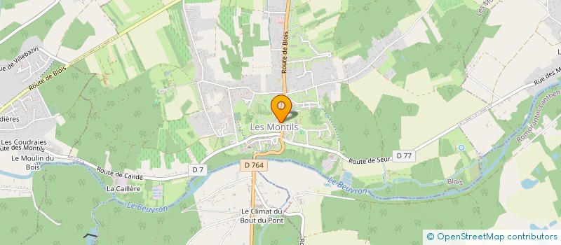 localisation de l'entreprise ARTS ET LOISIRS MONTILOIS  LES MONTILS