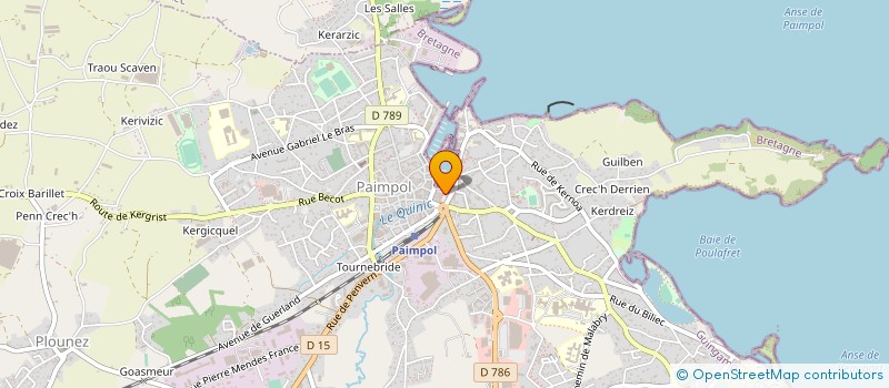 localisation de l'entreprise ARTS ET LOISIRS PAIMPOL  PAIMPOL