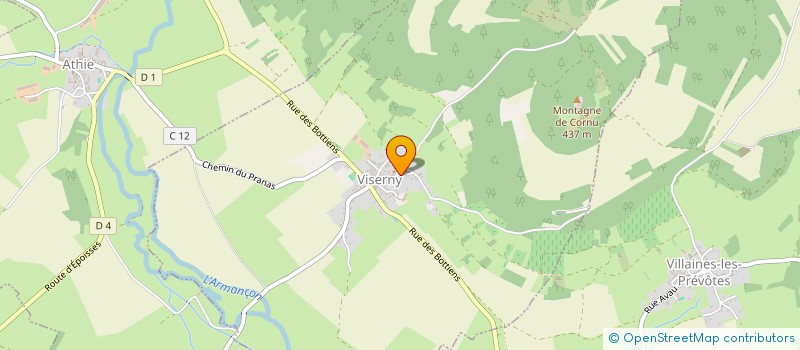 localisation de l'entreprise ARTS ET MEDIATIONS  VISERNY