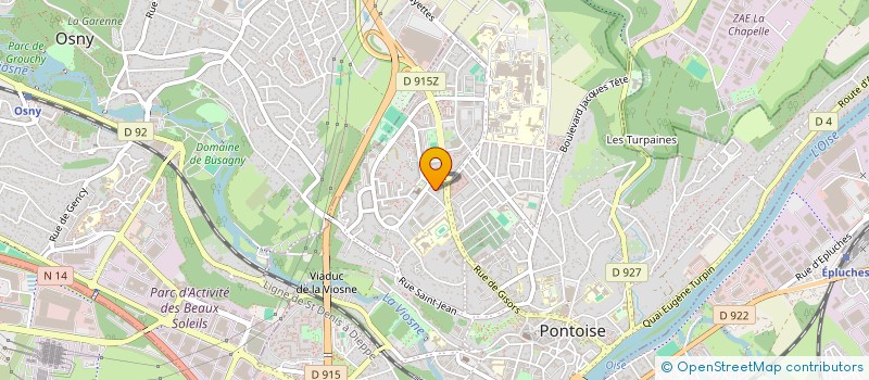localisation de l'entreprise ARTS ET METIERS ECHAFAUDAGE SARL à PONTOISE