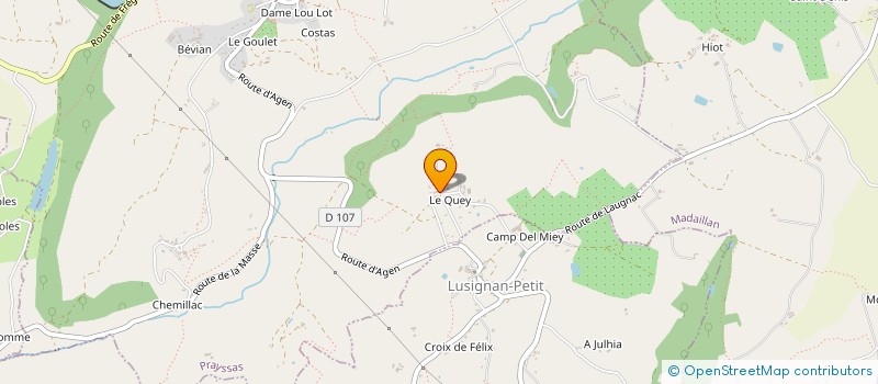 localisation de l'entreprise ARTS ET MUSIQUE  PRAYSSAS