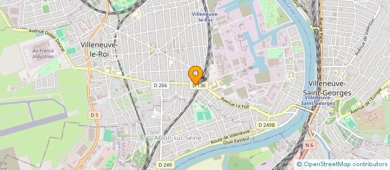 localisation de l'entreprise ARTS ET NUANCES EN PEINTURE à VILLENEUVE-LE-ROI