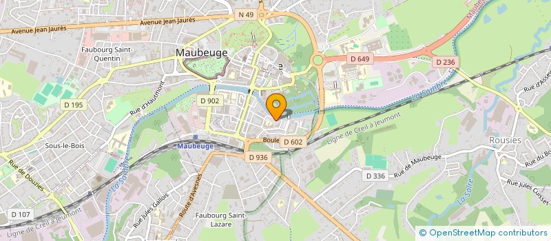 localisation de l'entreprise ARTS ET PARTAGE  MAUBEUGE