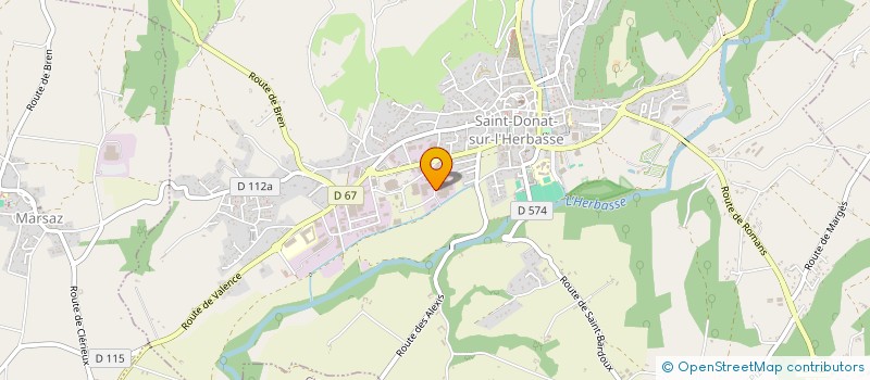 localisation de l'entreprise ARTS ET PATRIMOINE RHONE ALPES PROVENCE  CLERIEUX