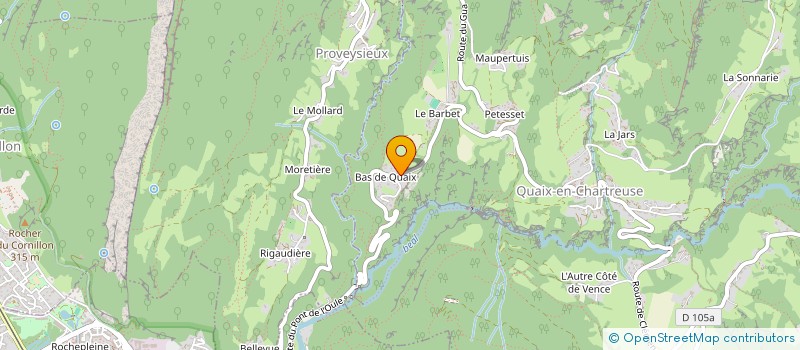 localisation de l'entreprise ARTS ET PAYSAGE  QUAIX-EN-CHARTREUSE