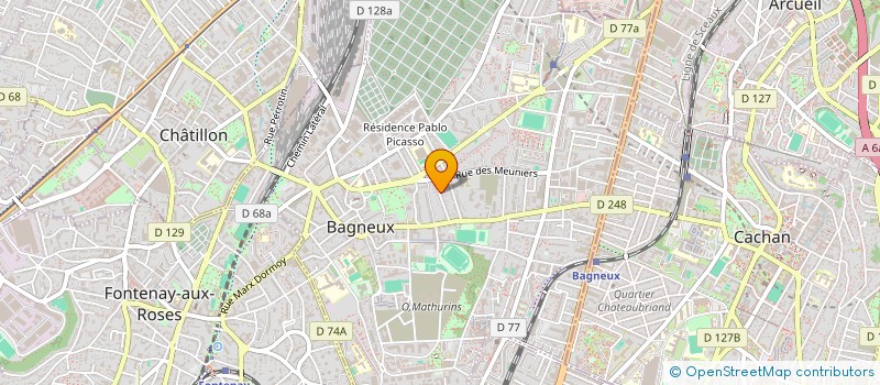 localisation de l'entreprise ARTS ET SOURCES à BAGNEUX