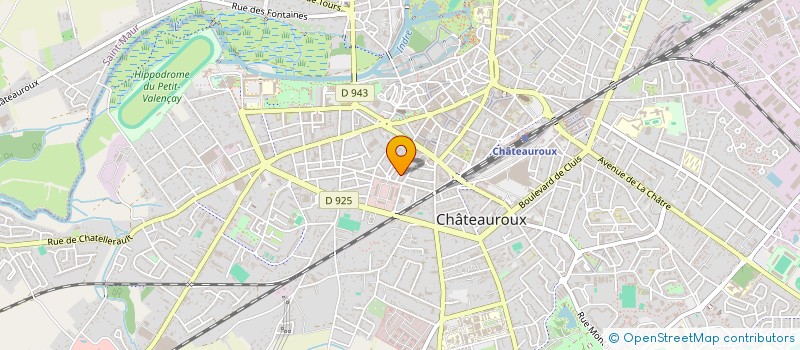 localisation de l'entreprise ARTS ET SPORTS à CHATEAUROUX
