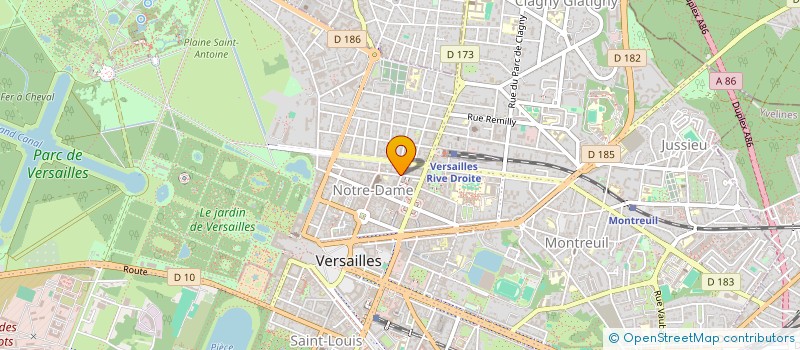 localisation de l'entreprise ARTS ET STYLES à VERSAILLES