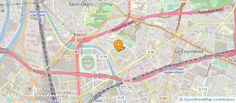 localisation de l'entreprise ARTS ET SYNERGIE à SAINT-DENIS