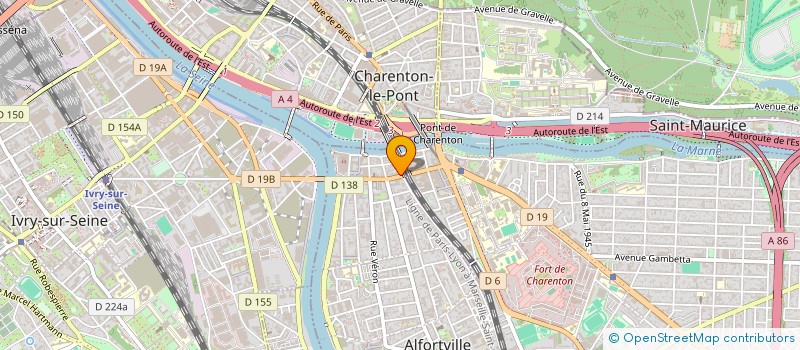 localisation de l'entreprise ARTS ET TECHNIQUE DU BATIMENT à ALFORTVILLE