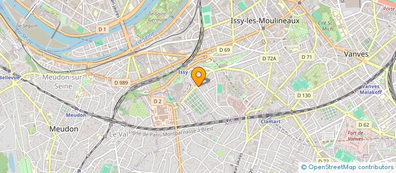 localisation de l'entreprise ARTS ET TECHNIQUES DE PARIS à ISSY-LES-MOULINEAUX
