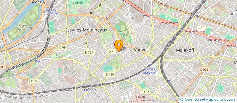 localisation de l'entreprise ARTS ET TECHNIQUES GRAPHIQUES EN FRANCE  VANVES