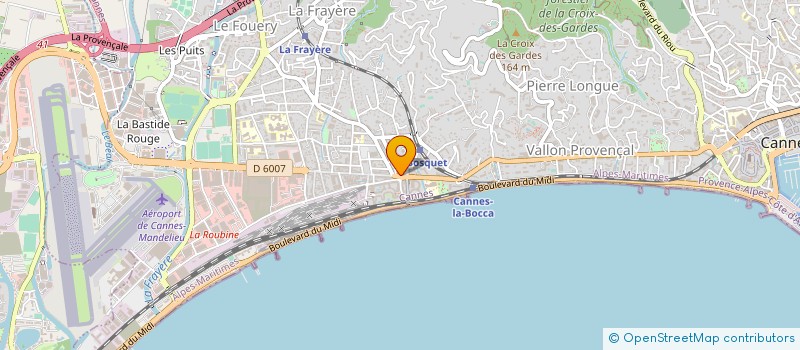 localisation de l'entreprise ARTS ET TRADITION DE LA TOITURE à CANNES