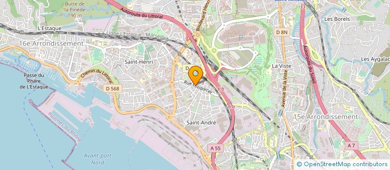 localisation de l'entreprise ARTS ET TRAVAUX à MARSEILLE