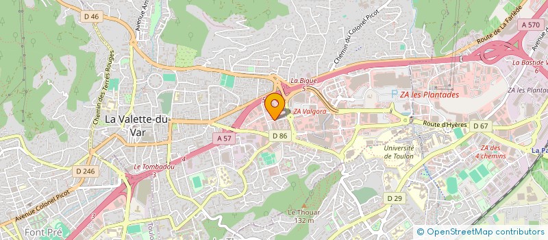 localisation de l'entreprise ARTS ET VITESSE DIFFUSION à LA VALETTE-DU-VAR