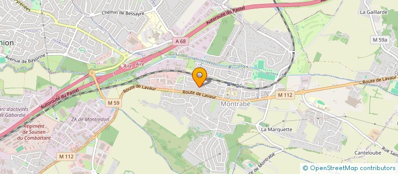 localisation de l'entreprise ARTS FRANCO CHINOIS  MONTRABE