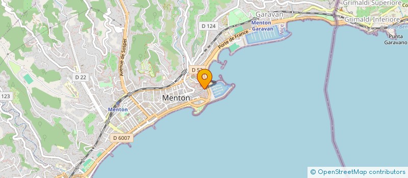 localisation de l'entreprise ARTS & GASTRONOMIE à MENTON