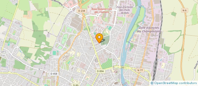 localisation de l'entreprise ARTS GRAPHIQUES 89 à AUXERRE