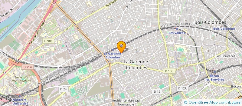 localisation de l'entreprise ARTS GRAPHIQUES 92  LA GARENNE-COLOMBES