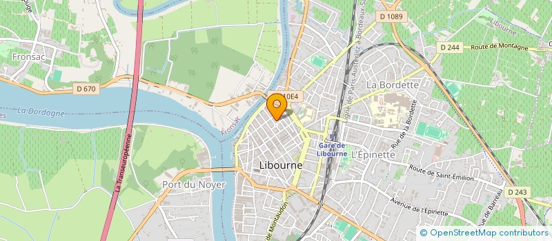 localisation de l'entreprise ARTS GRAPHIQUES D AQUITAINE  LIBOURNE