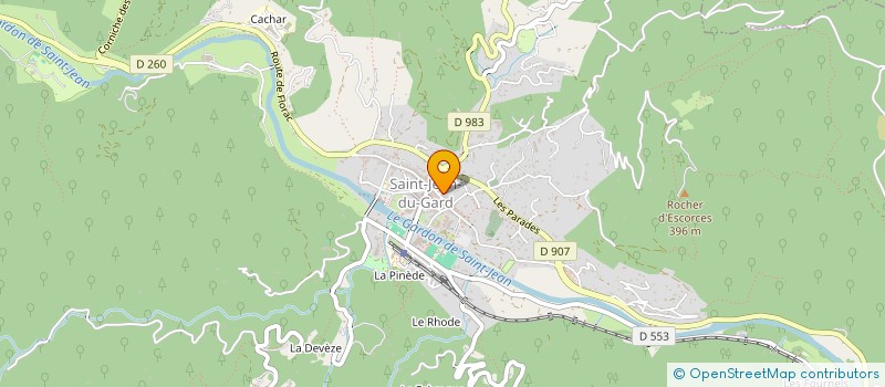 localisation de l'entreprise ARTS GRAPHIQUES EXPORT  SAINT-JEAN-DU-GARD