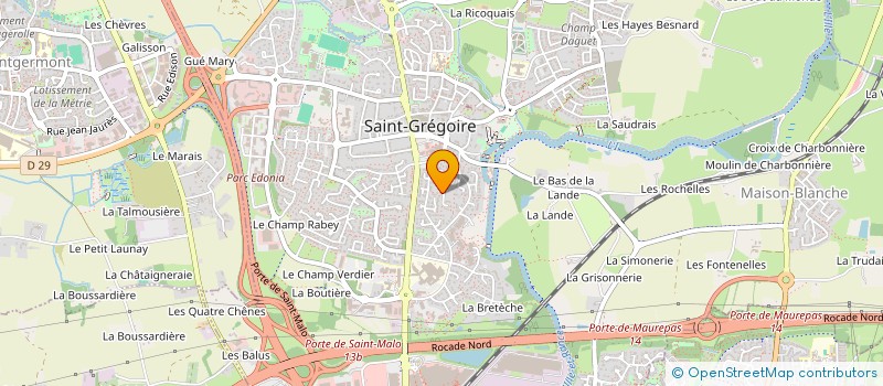 localisation de l'entreprise ARTS GRAPHIQUES IMAGES SYNTHESES à SAINT-GREGOIRE