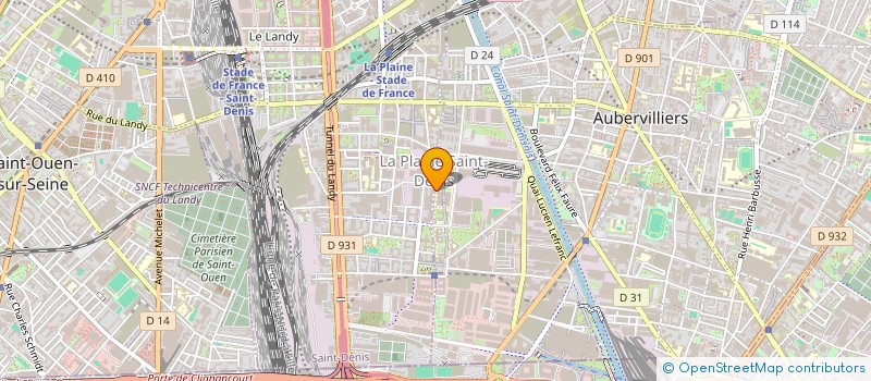 localisation de l'entreprise ARTS GRAPHIQUES INDUSTRIELS PARISIENS à AUBERVILLIERS